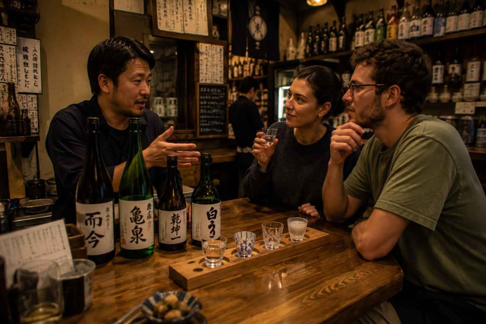 Tokyo Sento Bathhouse and Craft Sake Private Evening Tour
