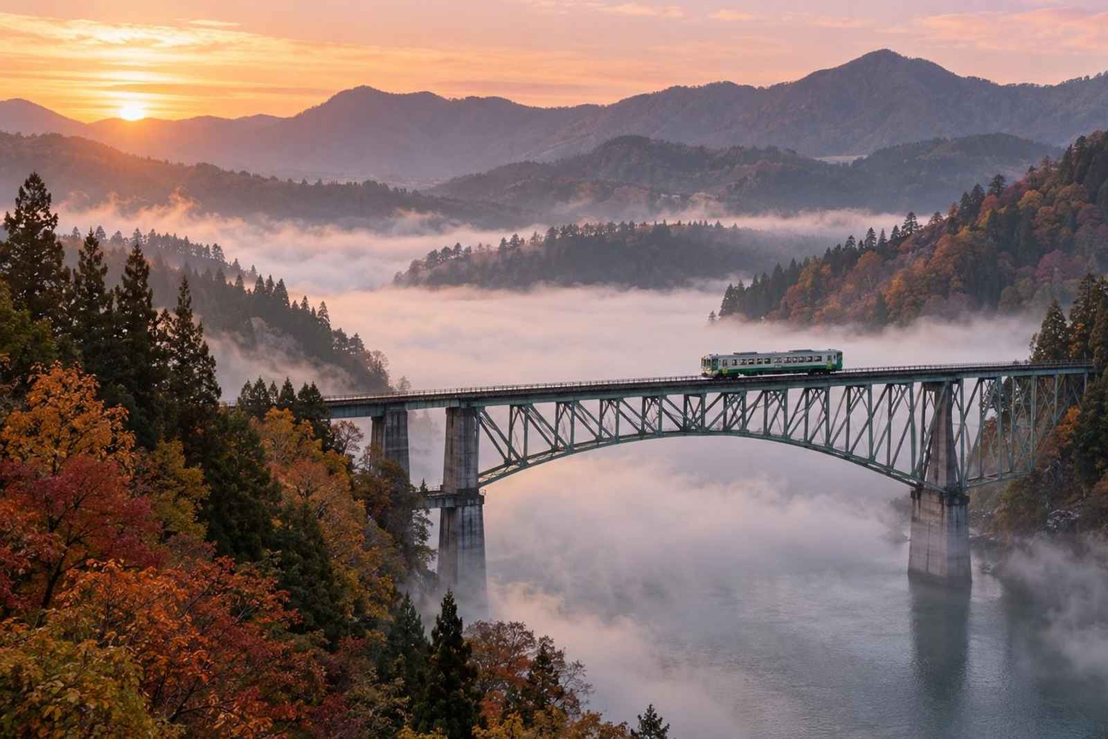 From Tokyo: 2-Day Tadami Line Bridge Customizable Tour