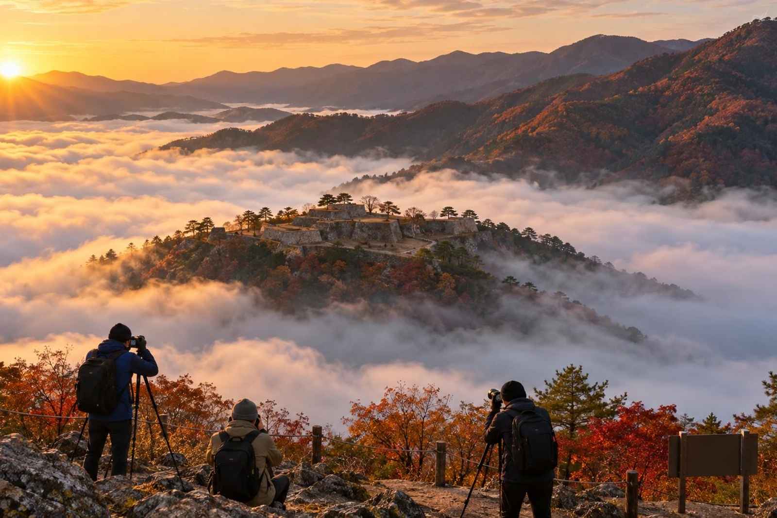 From Tokyo: 3-Day Takeda Castle Clouds Customizable Tour