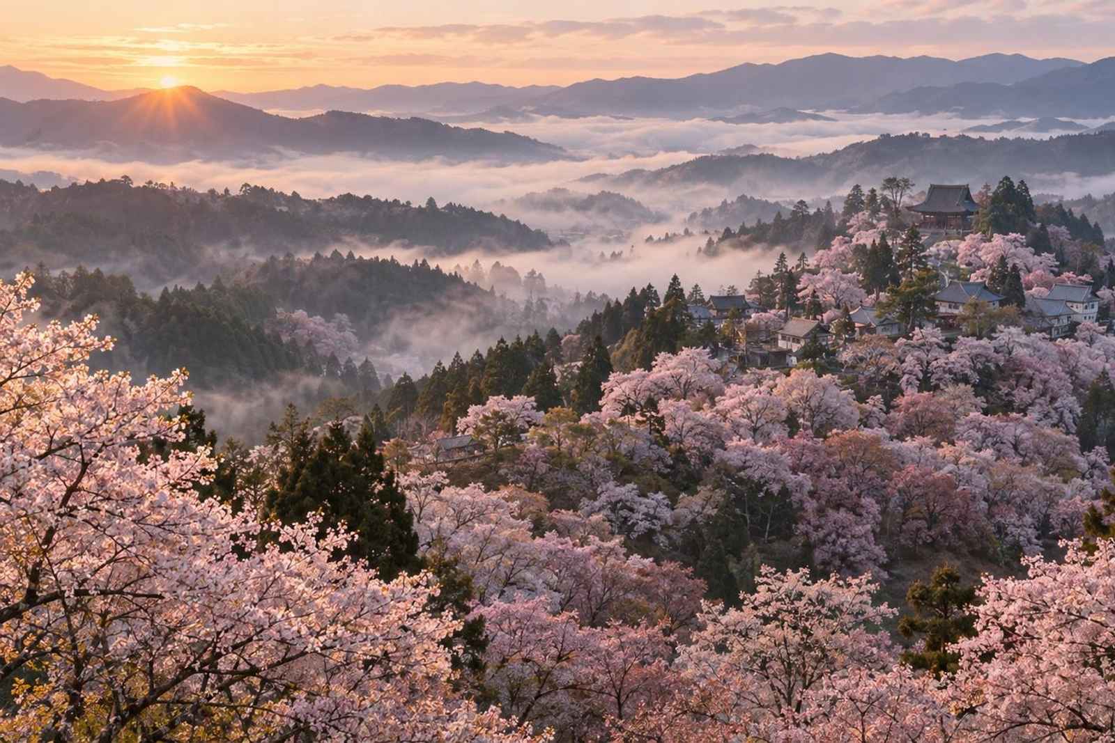 From Tokyo: 3-Day Yoshino Cherry Hills Customizable Tour