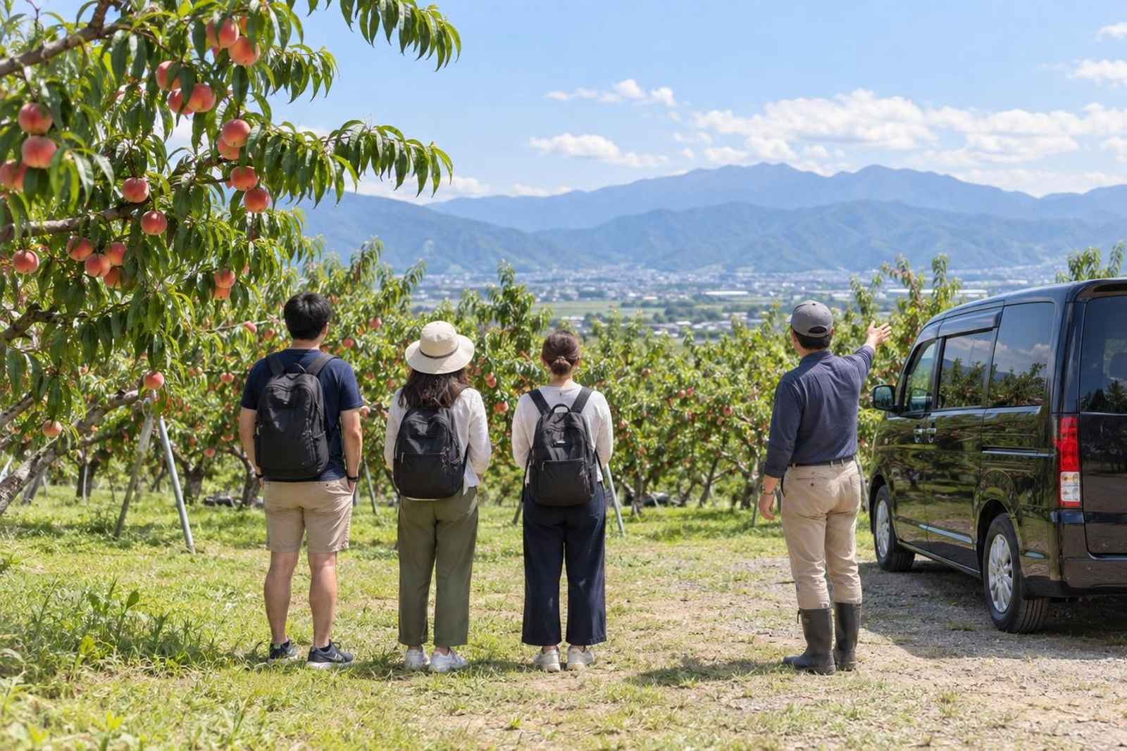 From Tokyo: Yamanashi Peach Orchards Customizable Tour 2