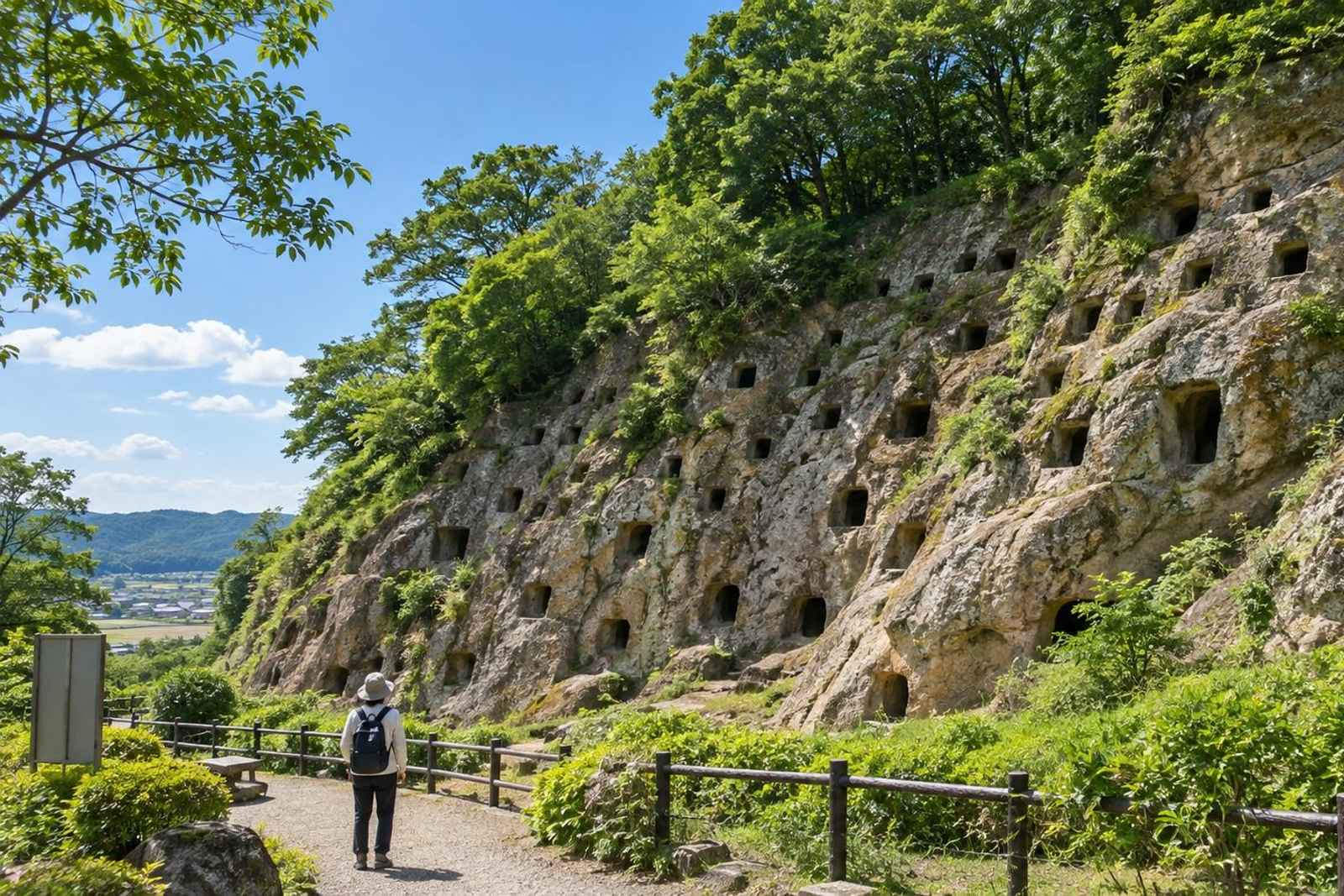 From Tokyo: Yoshimi Cave Tombs Customizable Tour