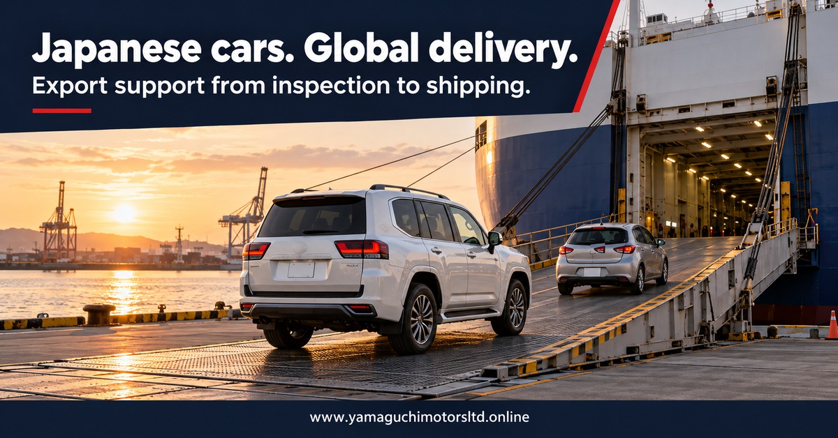 Japanese cars, global delivery